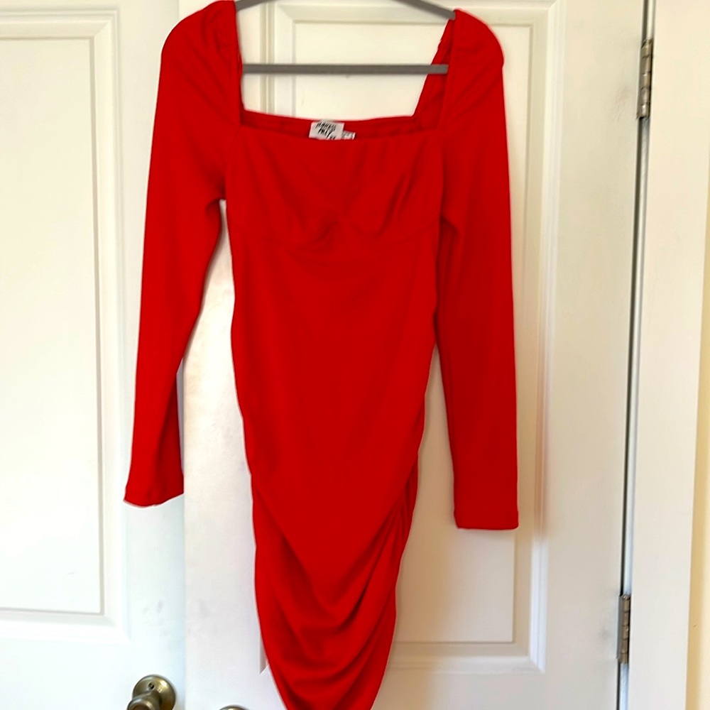 PRINCESS POLLY SIZE US 10 RED PARTY DRESS NEVER WORN!